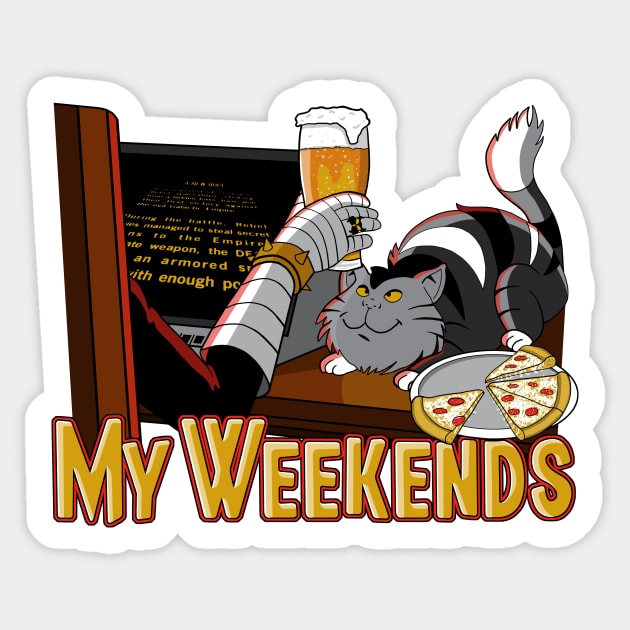 My Weekends Sticker by NMdesign